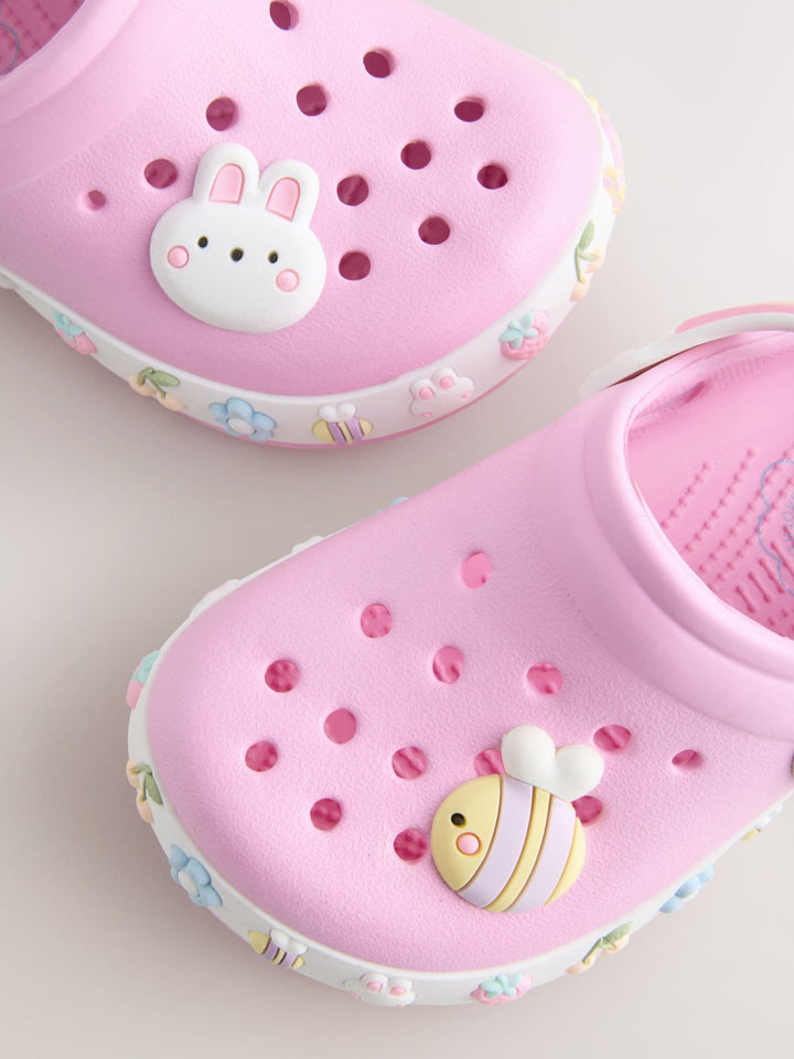Pink Wide Fit (G) Character Clogs