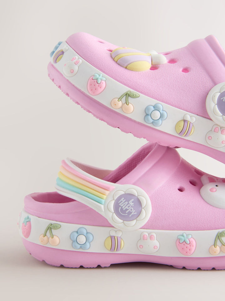 Pink Wide Fit (G) Character Clogs