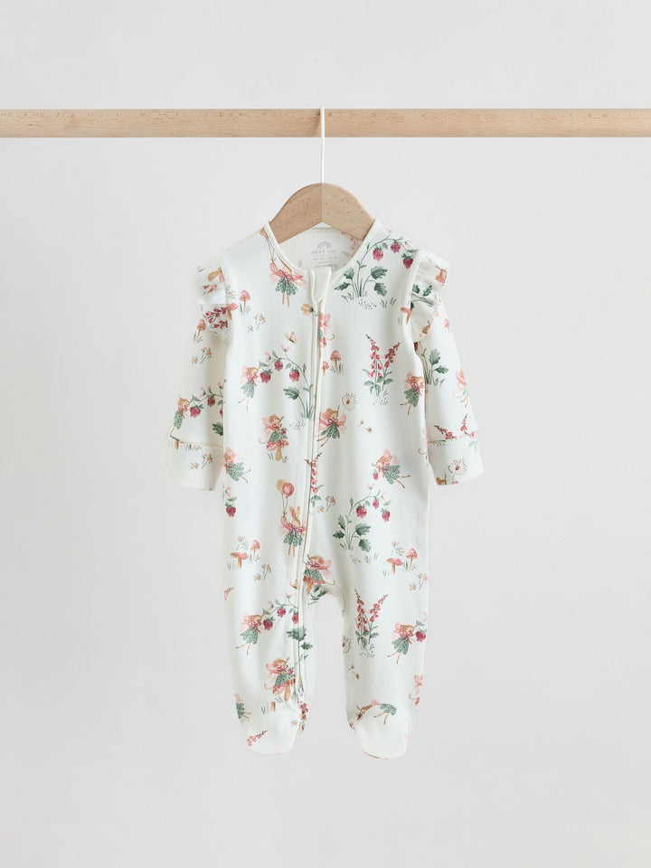 Pink Baby Sleepsuits 3 Pack