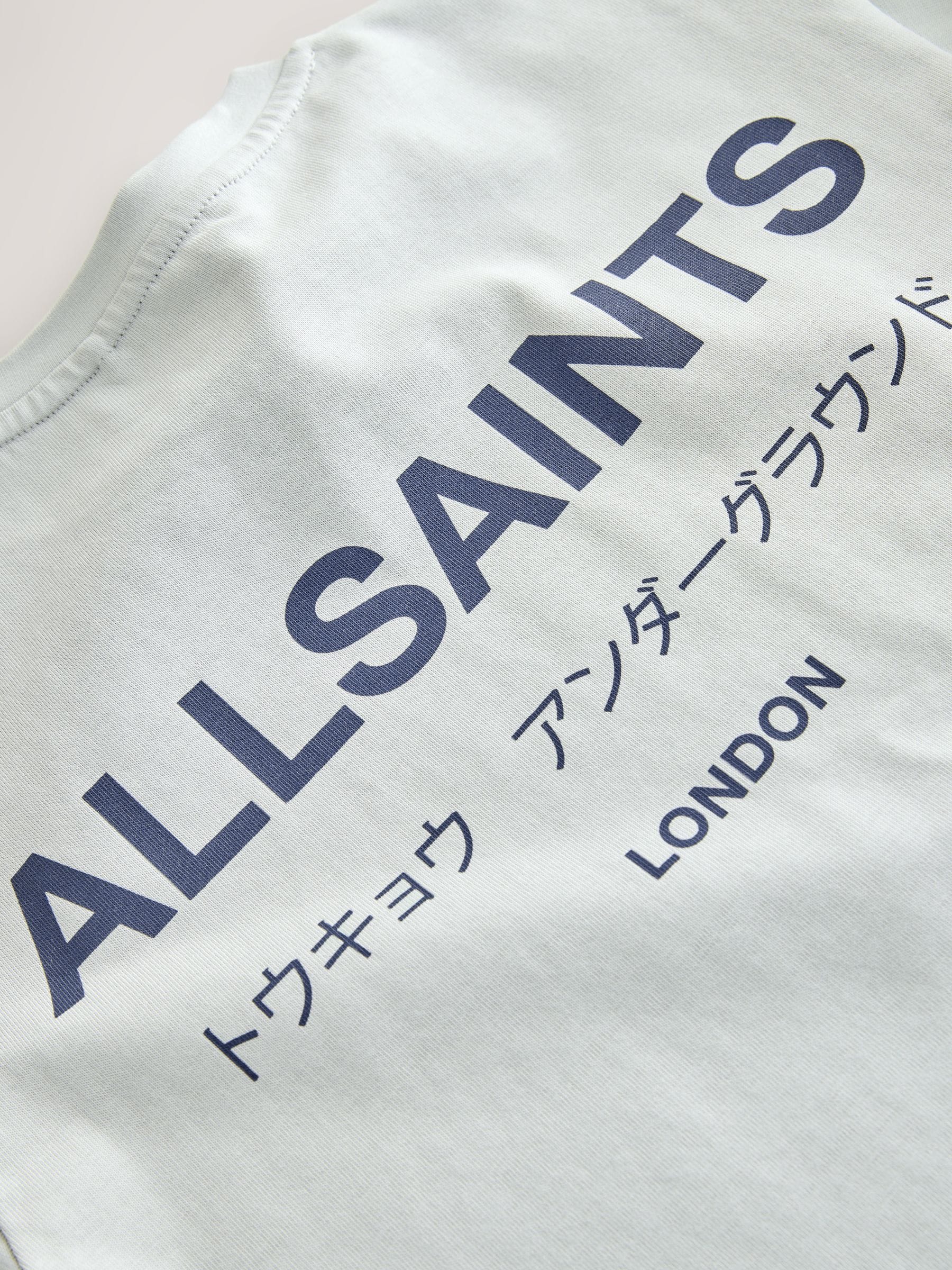 smALLSAINTS Light Grey Oversized Underground Crew Neck Cotton T-Shirt