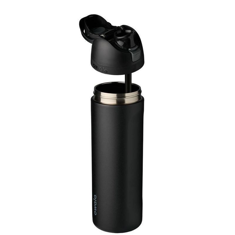 Owala 24 fl oz FreeSip Stainless Steel Water Bottle - Very Very Dark