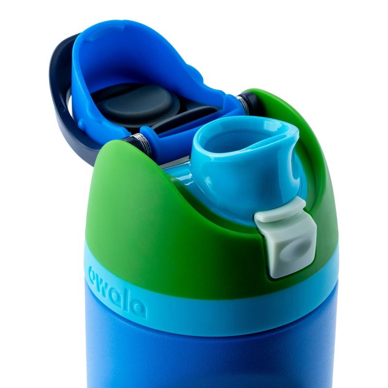 Owala 16oz Kids' FreeSip Stainless Steel Water Bottle - Green Machine