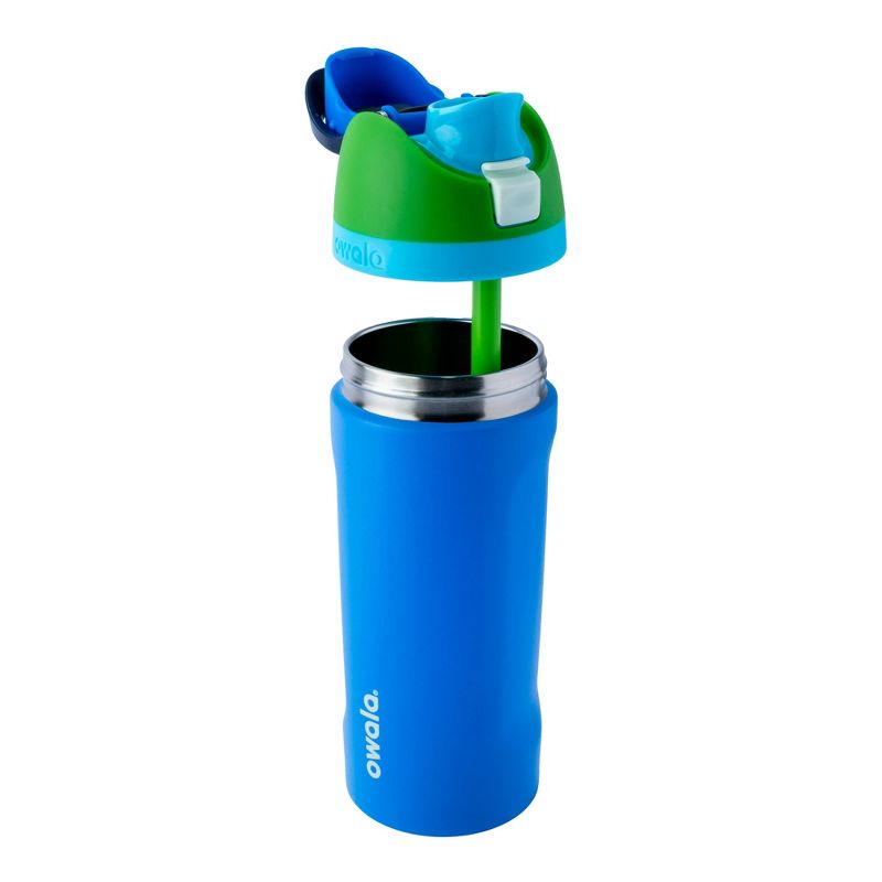 Owala 16oz Kids' FreeSip Stainless Steel Water Bottle - Green Machine