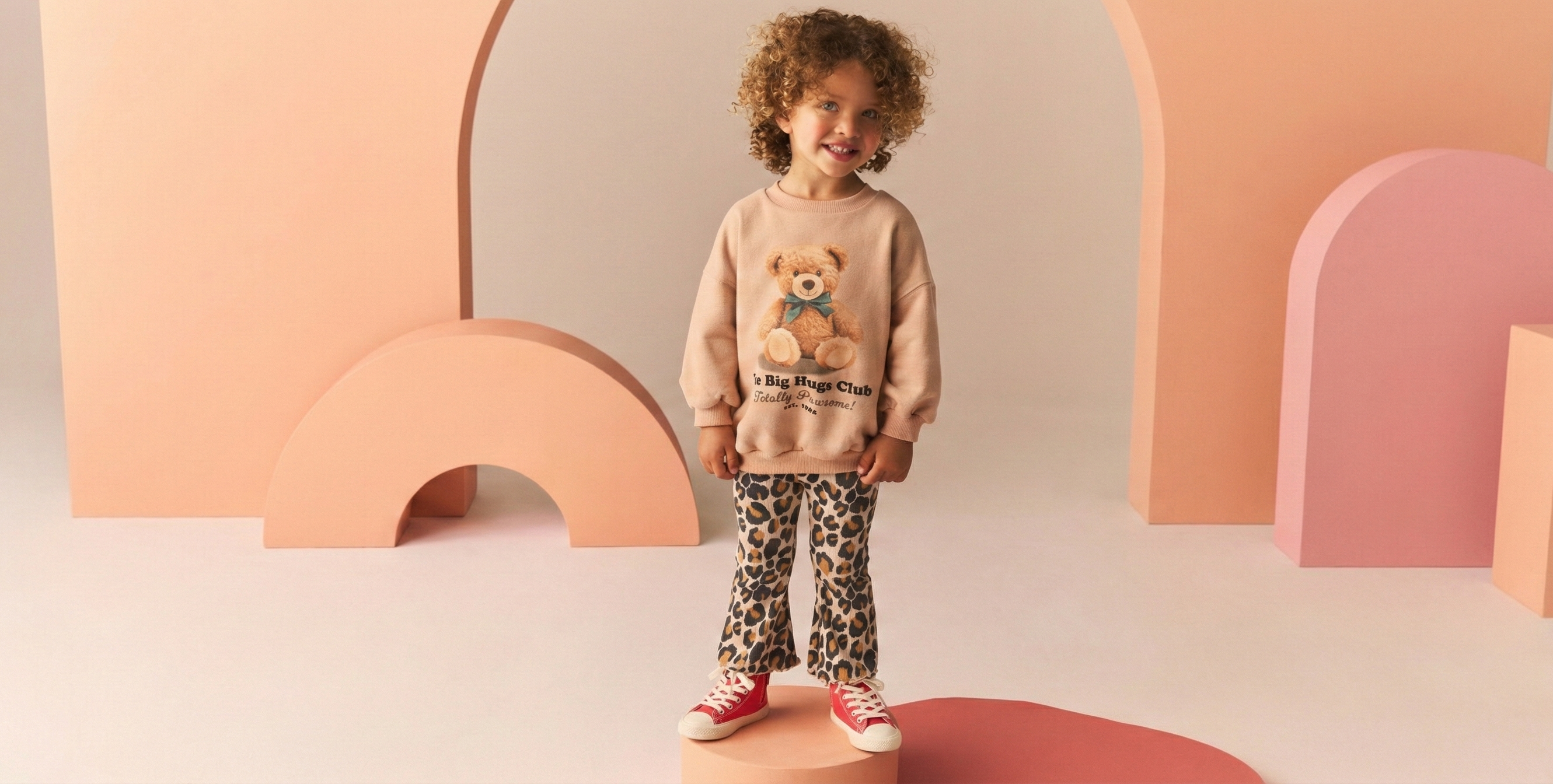 Brown Teddy Sweatshirt and Flare Leggings Set (3mths-7yrs)1621243260e1af0c20-0