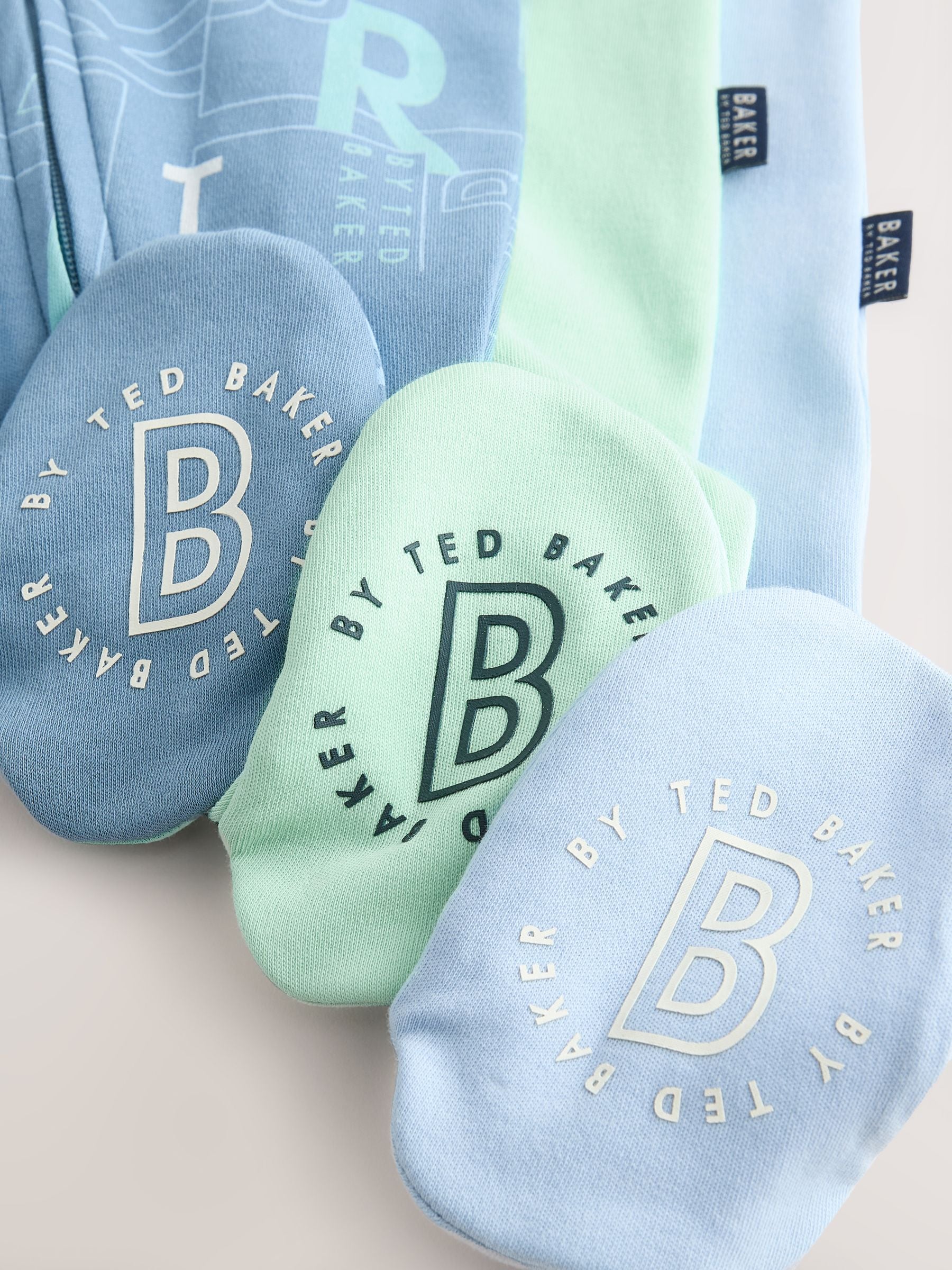 Baker by Ted Baker 3 Pack Sleepsuits