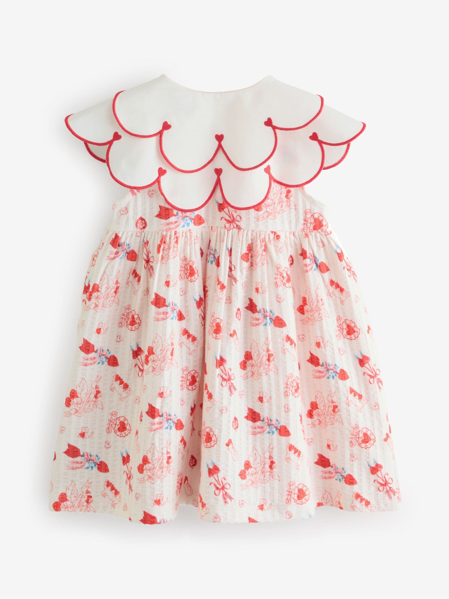 Red Cath Kidston Collared Dress (3mths-7yrs)
