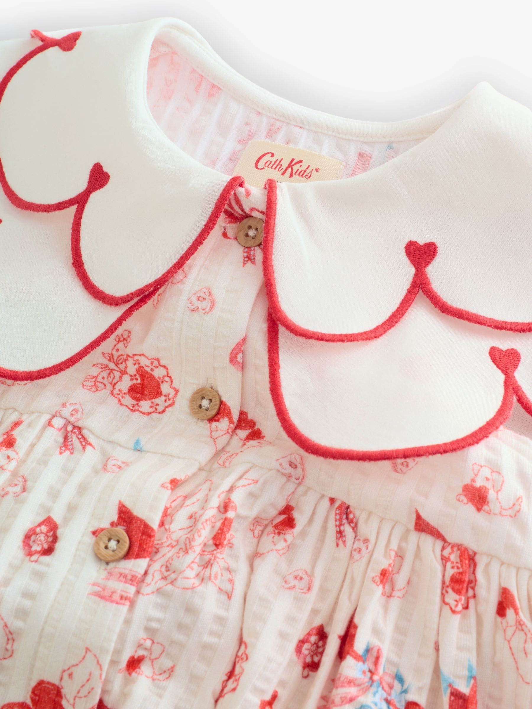 Red Cath Kidston Collared Dress (3mths-7yrs)