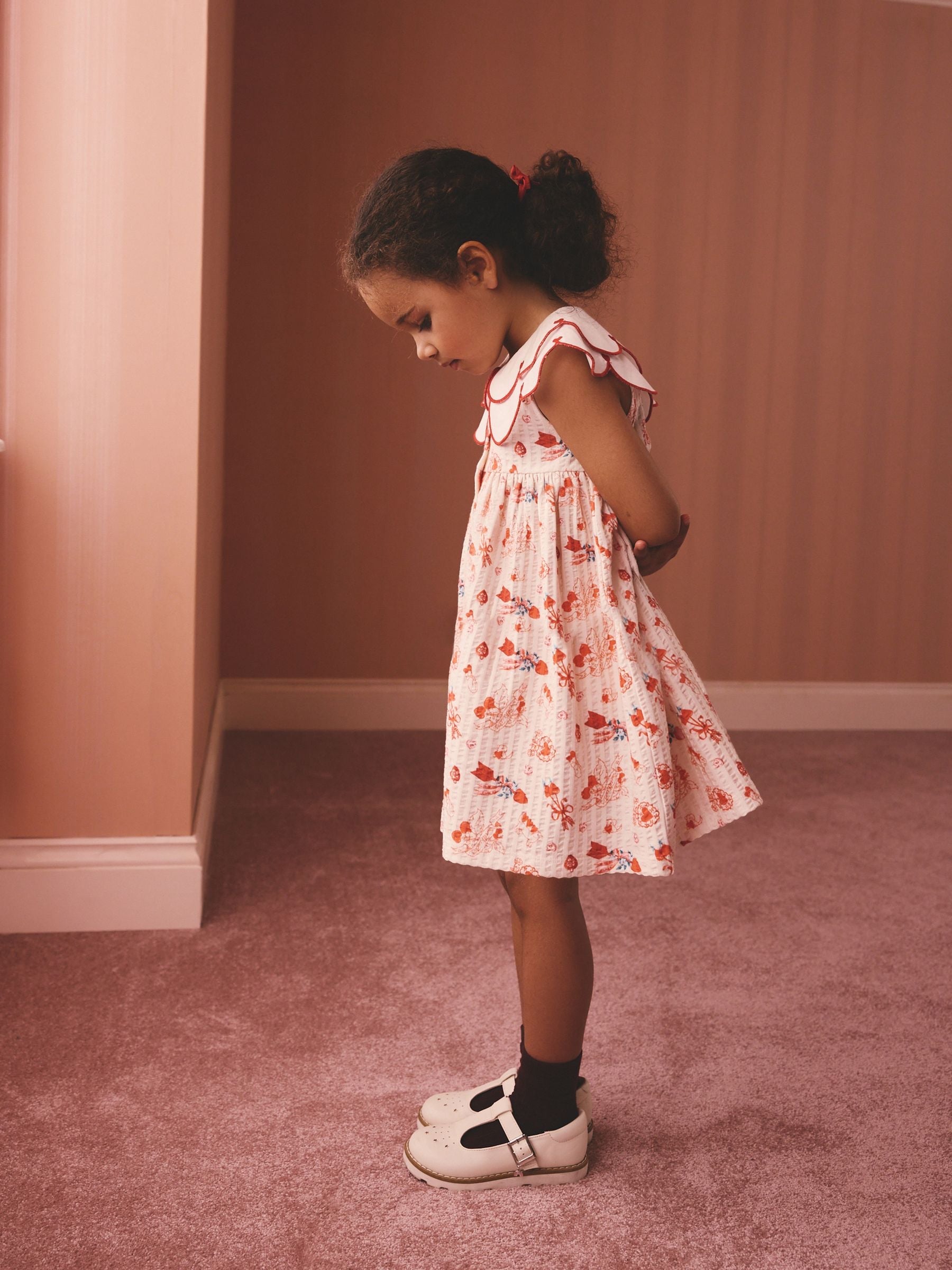 Red Cath Kidston Collared Dress (3mths-7yrs)