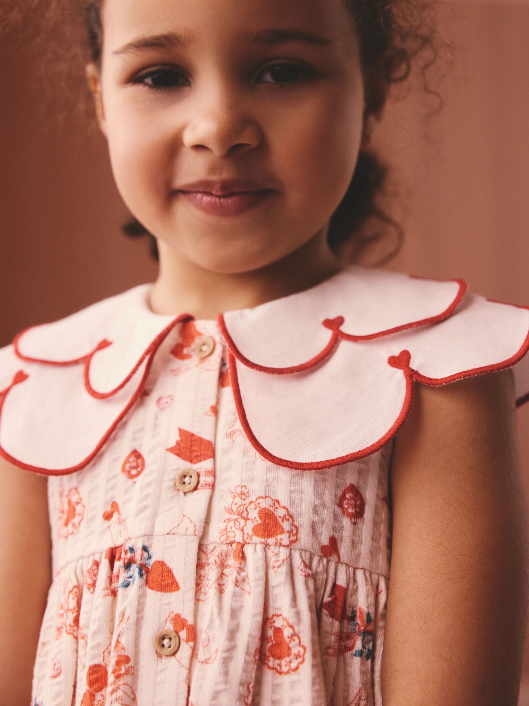 Red Cath Kidston Collared Dress (3mths-7yrs)