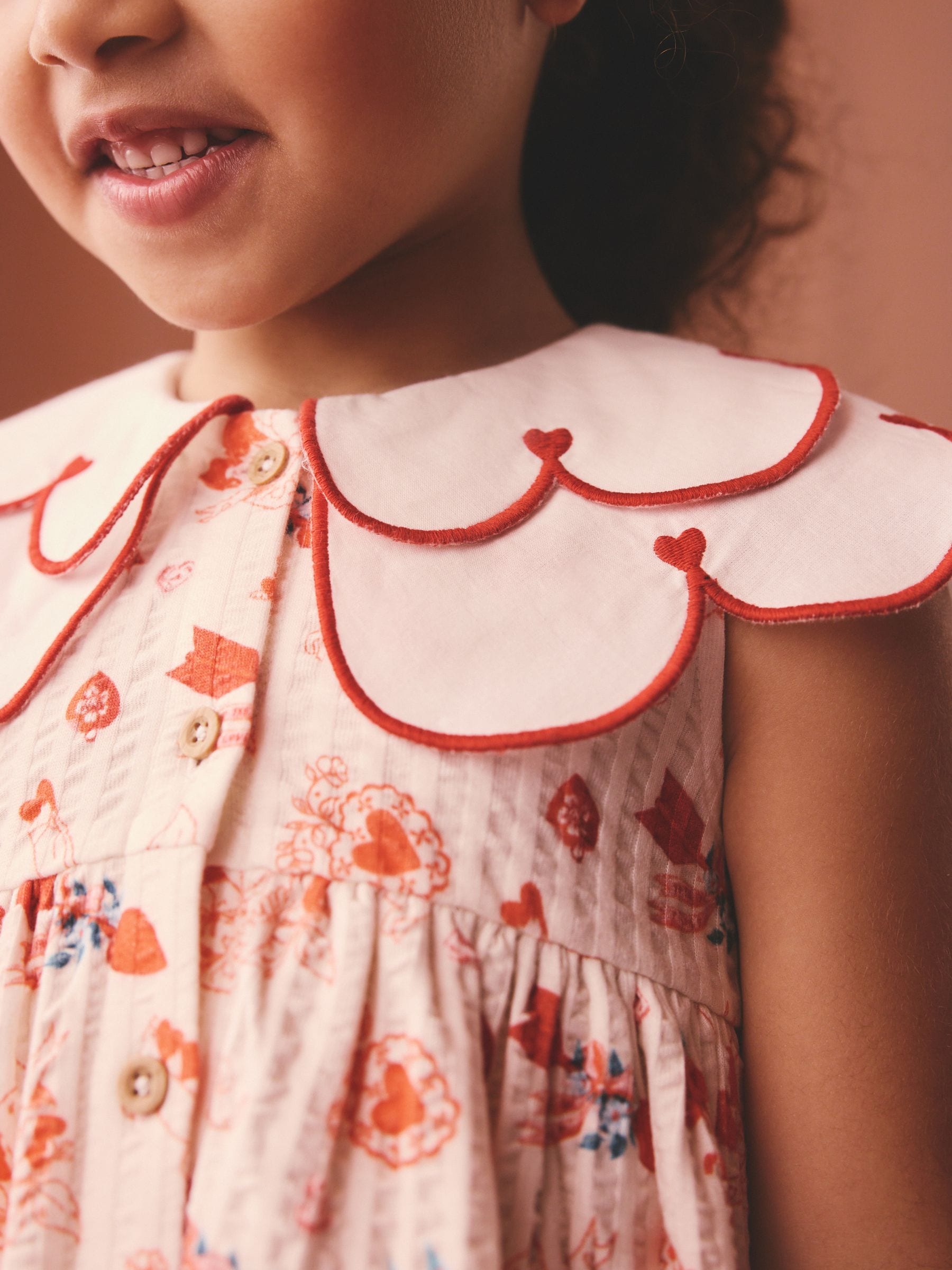 Red Cath Kidston Collared Dress (3mths-7yrs)