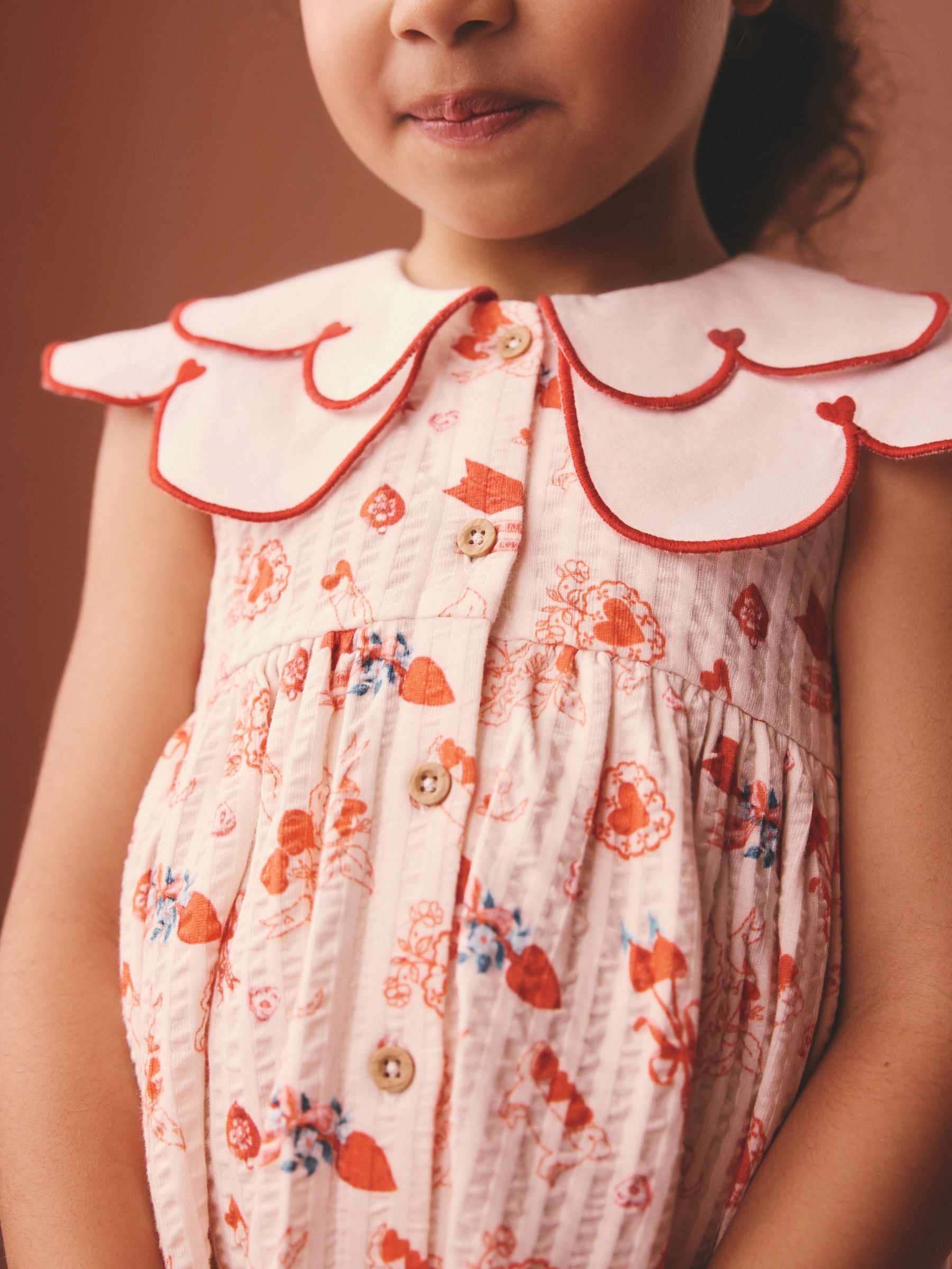 Red Cath Kidston Collared Dress (3mths-7yrs)