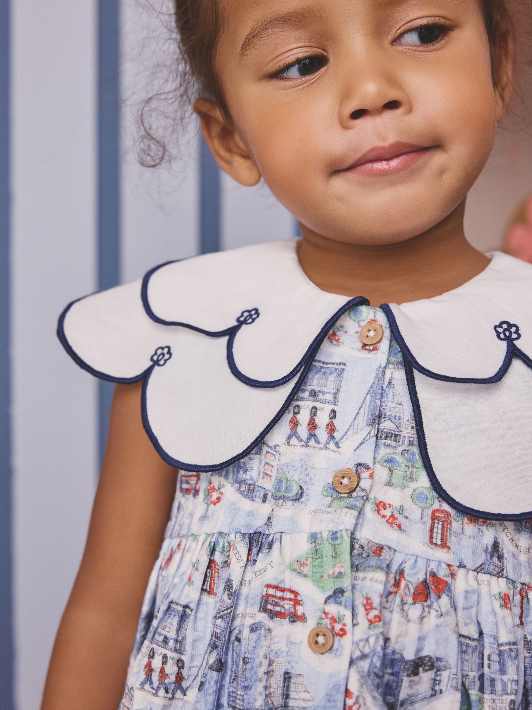 Blue Cath Kidston Collared Dress (3mths-7yrs)
