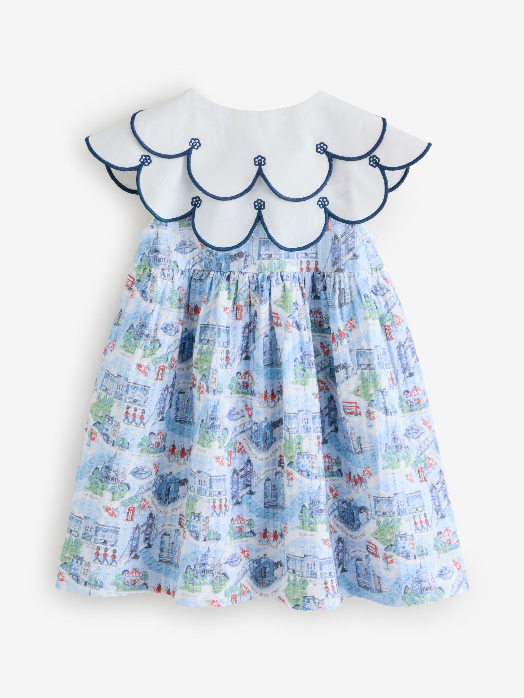Blue Cath Kidston Collared Dress (3mths-7yrs)