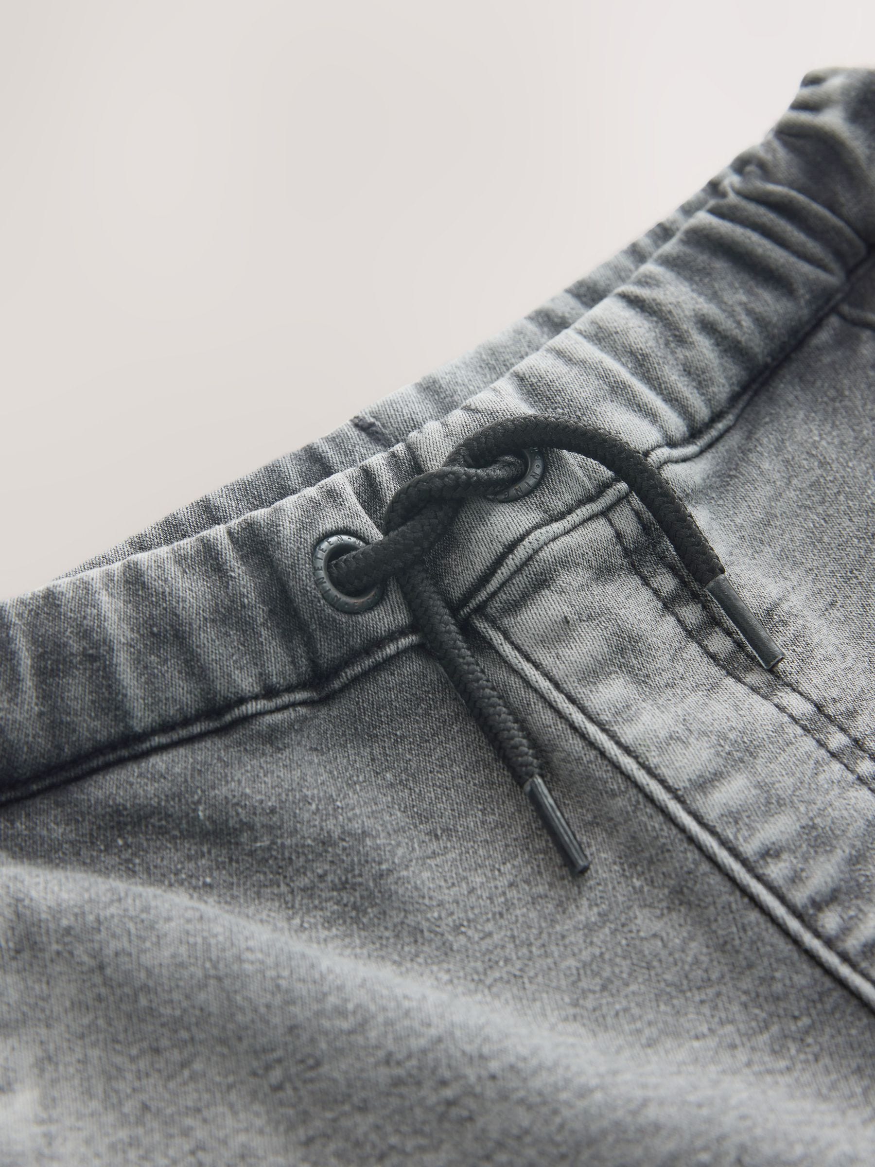 Grey Comfort Stretch Wide Cargo Jeans (3mths-7yrs)