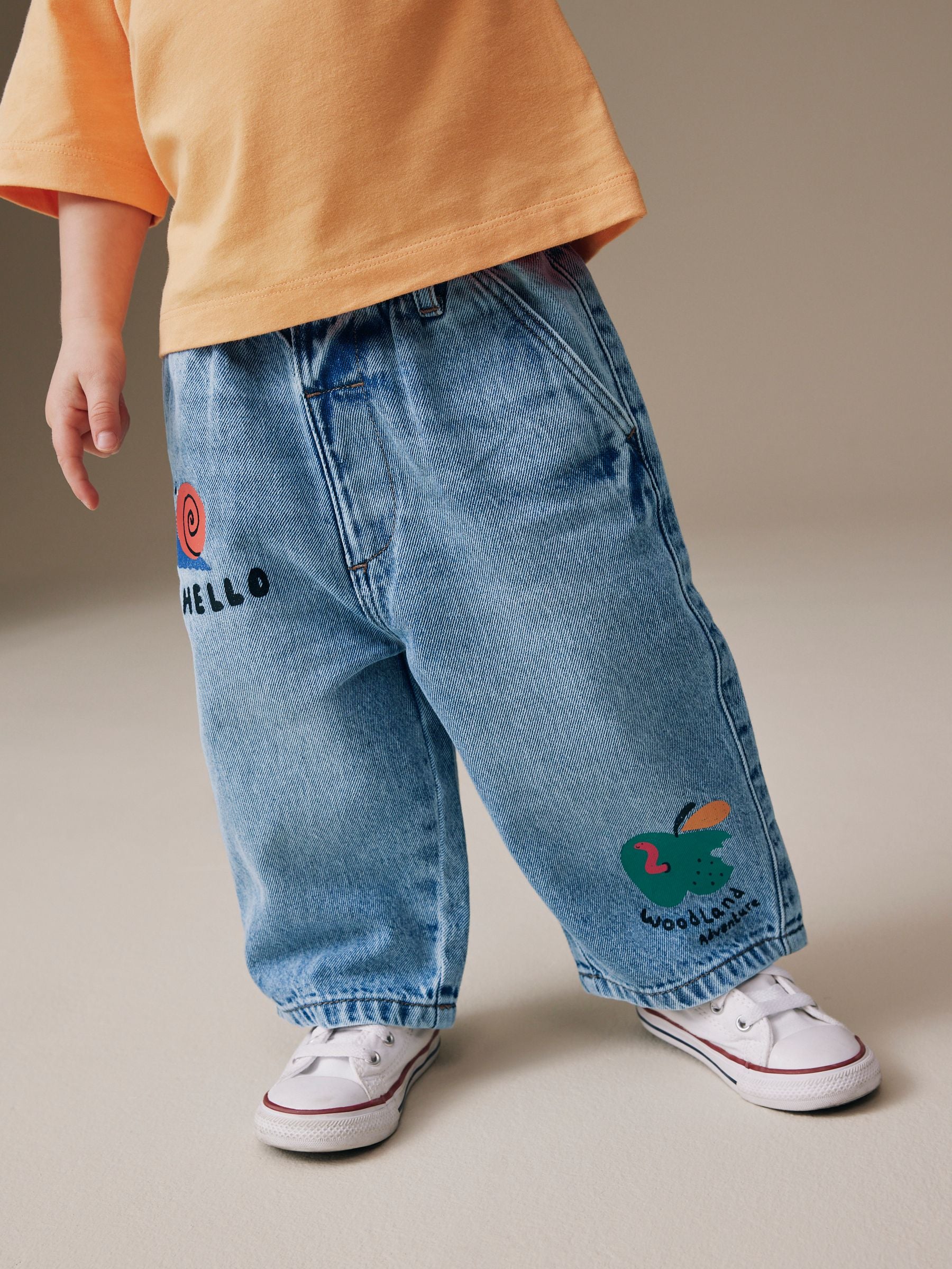 Mid Blue Denim Wide Leg Jeans (3mths-7yrs)