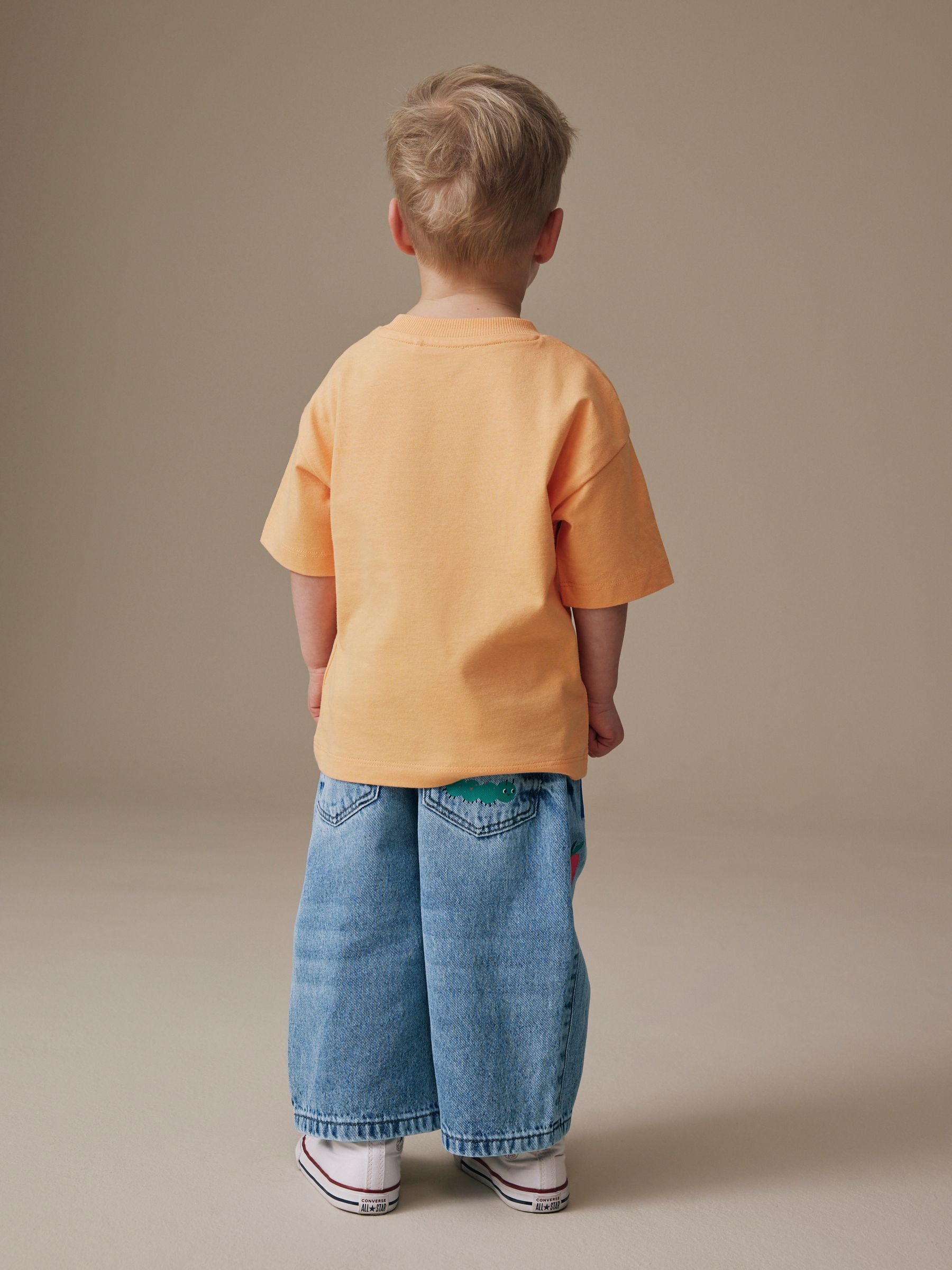 Mid Blue Denim Wide Leg Jeans (3mths-7yrs)