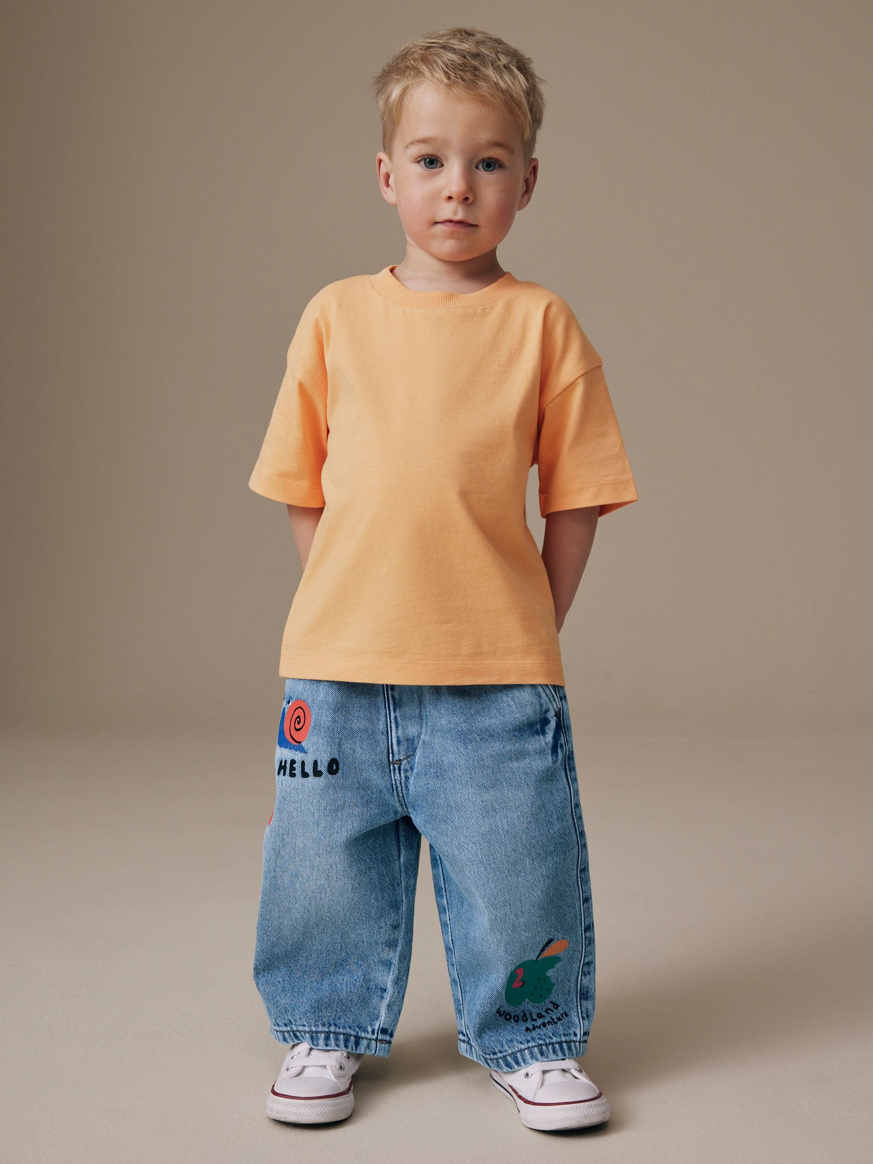 Mid Blue Denim Wide Leg Jeans (3mths-7yrs)