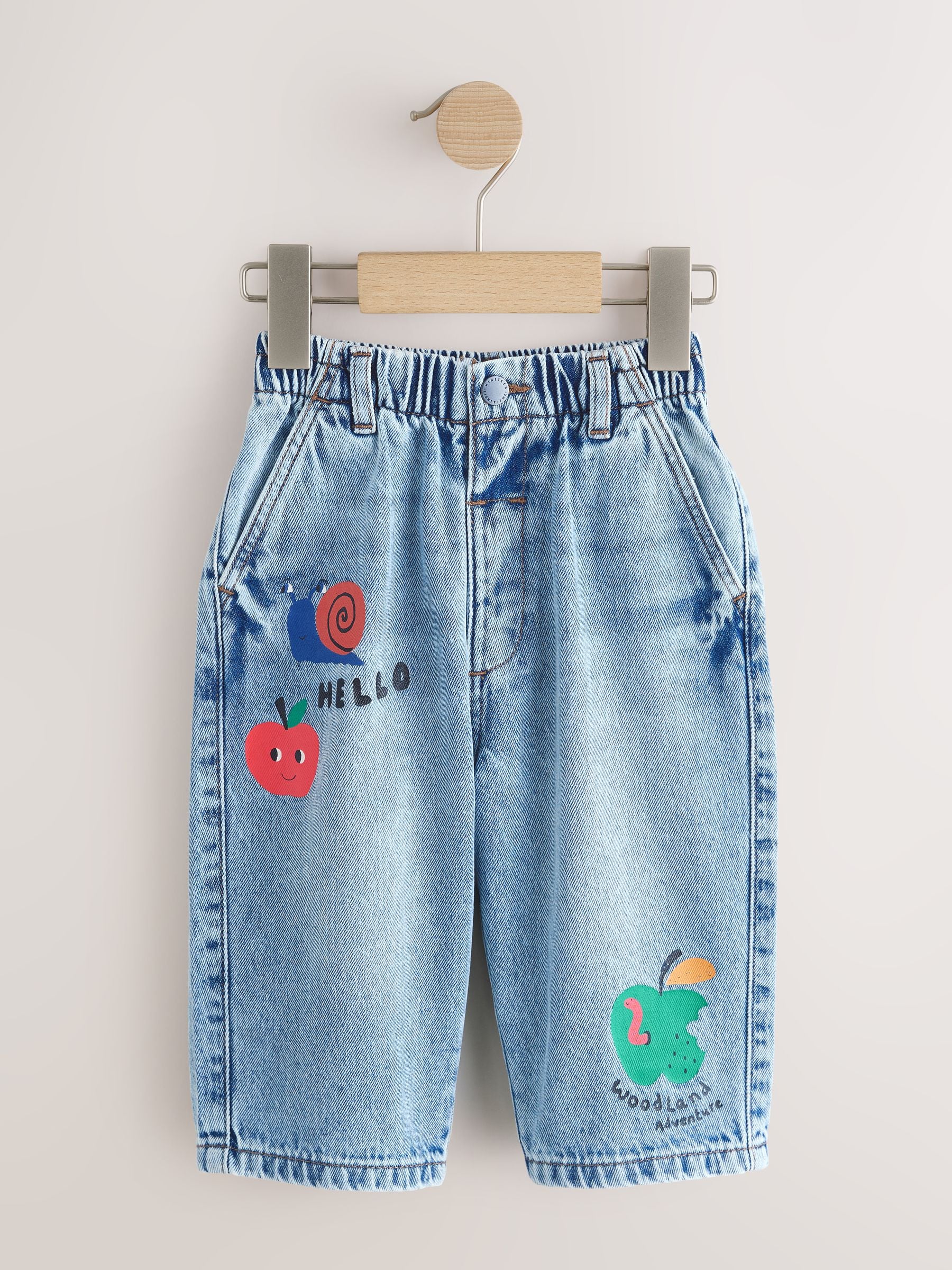Mid Blue Denim Wide Leg Jeans (3mths-7yrs)