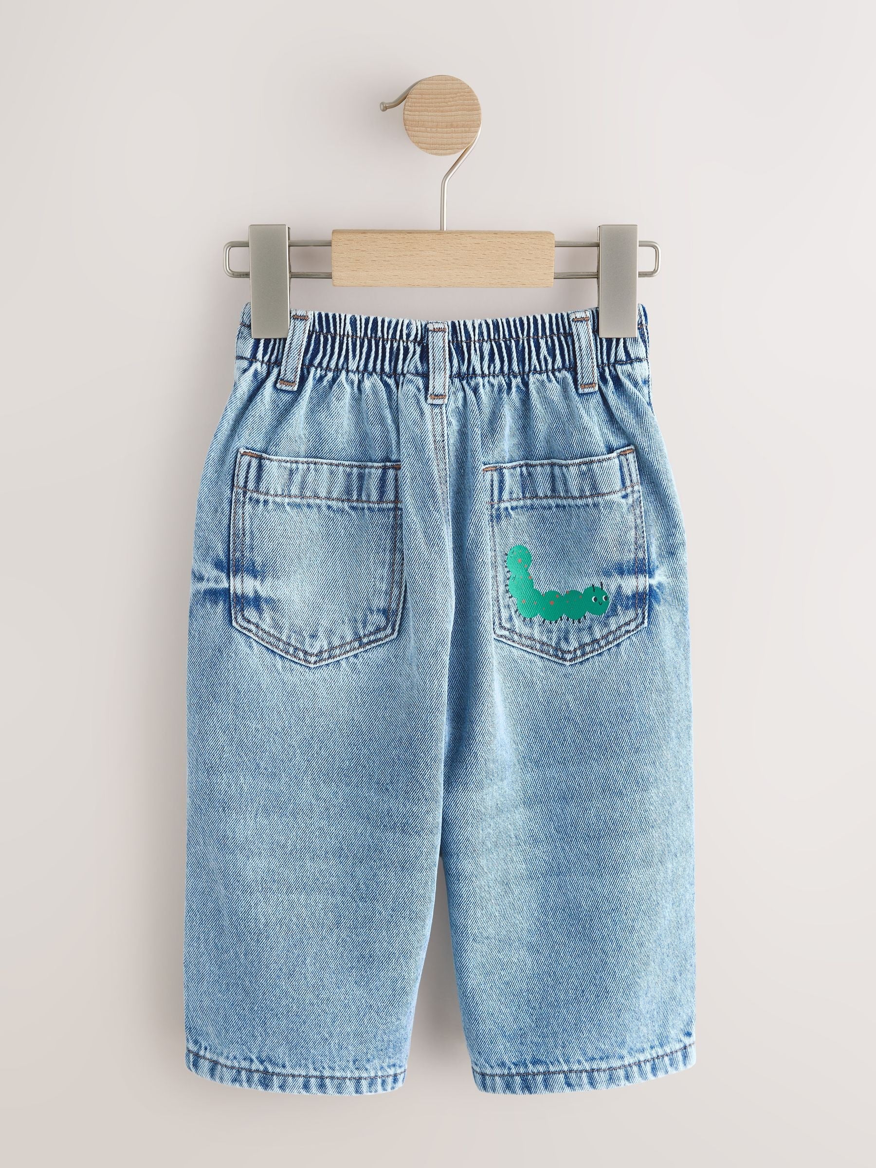 Mid Blue Denim Wide Leg Jeans (3mths-7yrs)