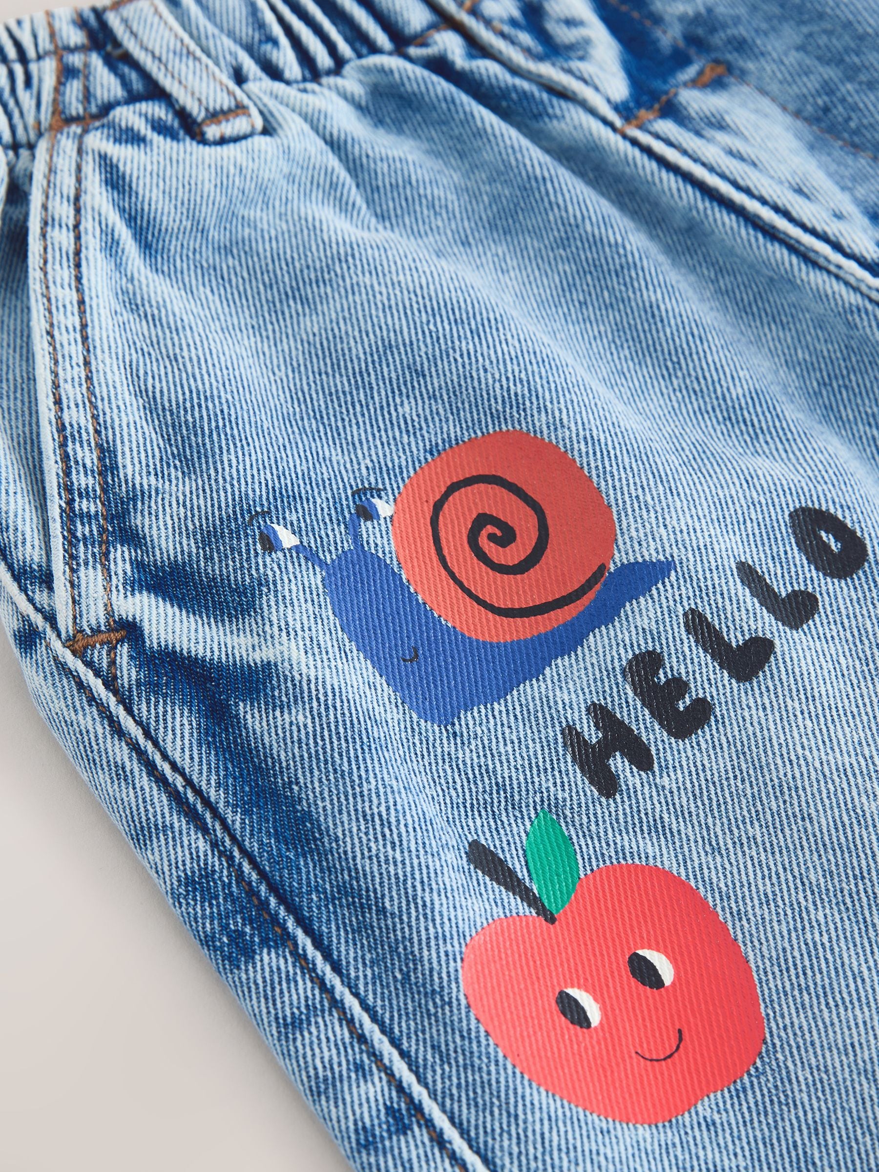 Mid Blue Denim Wide Leg Jeans (3mths-7yrs)