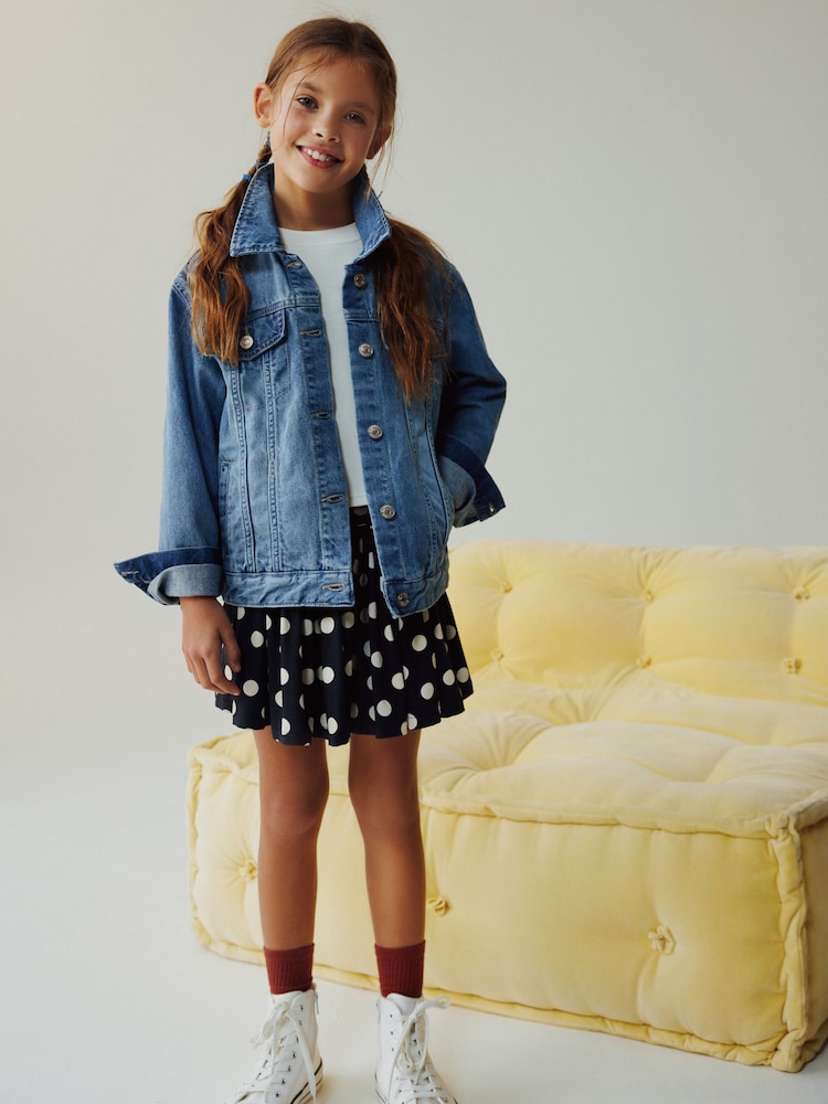 Mid Blue Denim Western Jacket (3-16yrs) - Image 1 of 8