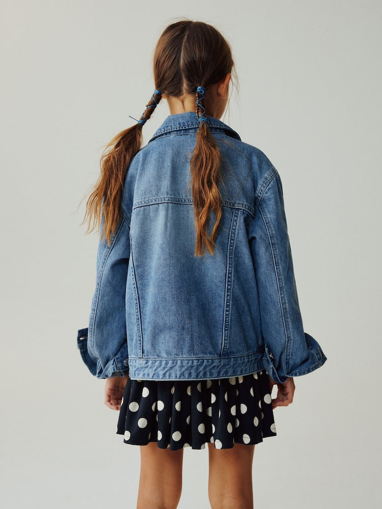 Mid Blue Denim Western Jacket (3-16yrs) - Image 3 of 8