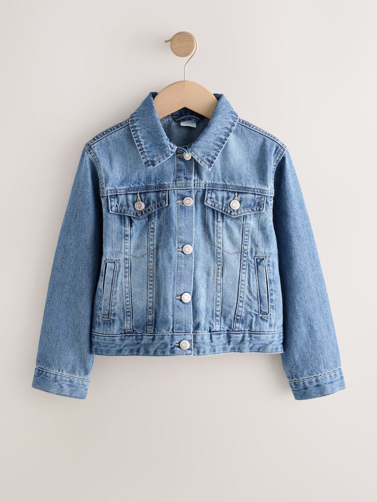 Mid Blue Denim Western Jacket (3-16yrs) - Image 5 of 8
