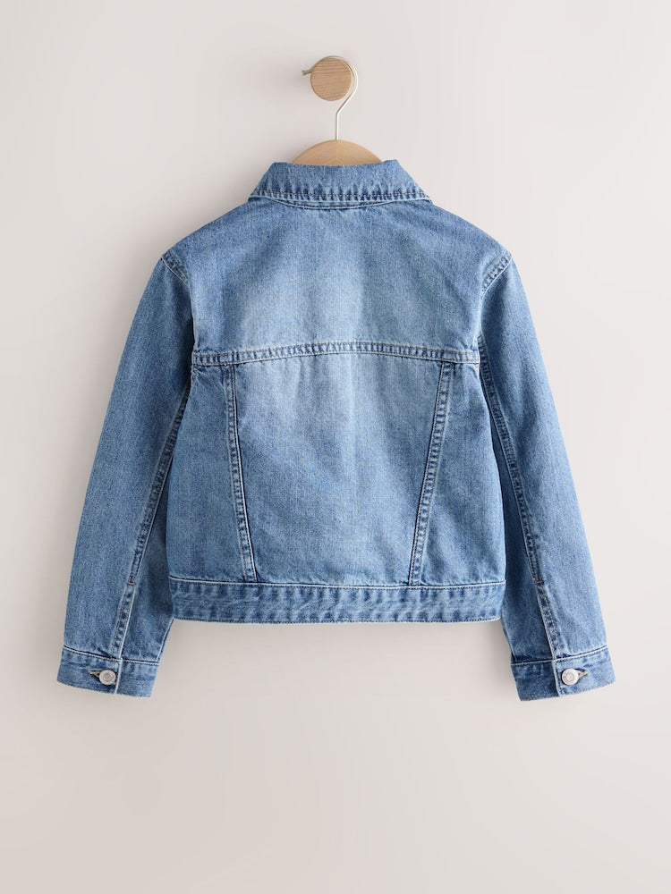 Mid Blue Denim Western Jacket (3-16yrs) - Image 6 of 8