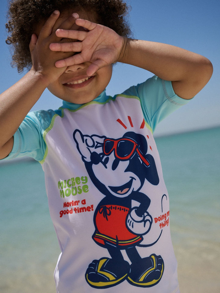 Mickey Rash Vest and Swim Shorts Set (3mths-7yrs)