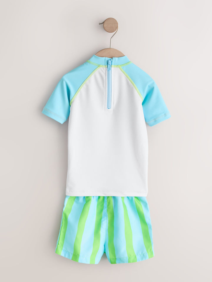 Mickey Rash Vest and Swim Shorts Set (3mths-7yrs)