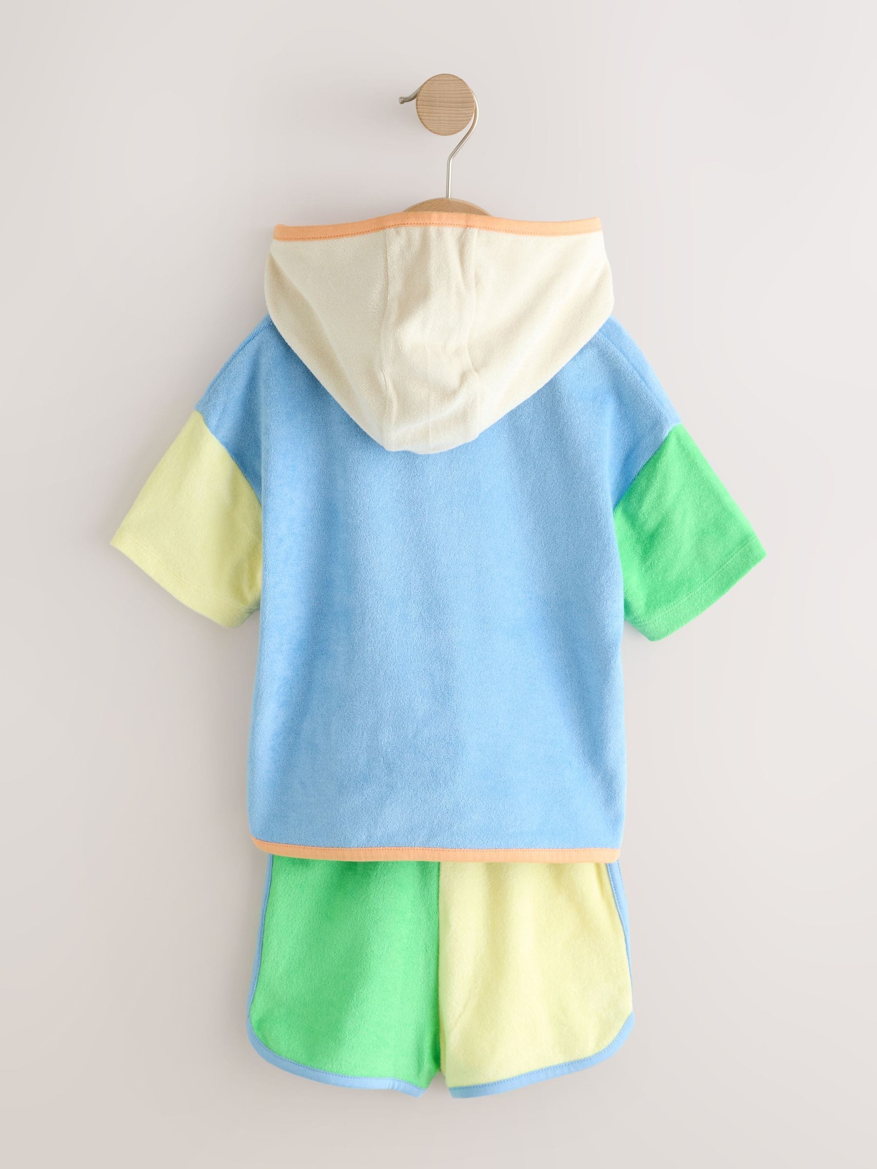 Colourblock Towelling Top and Shorts Set (3mths-7yrs)