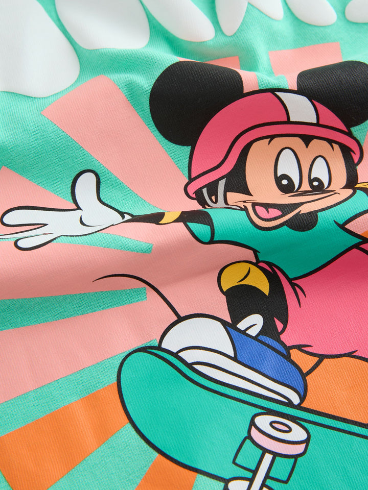 Green/Orange Mickey Mouse T-Shirt and Shorts Set (3mths-8yrs)