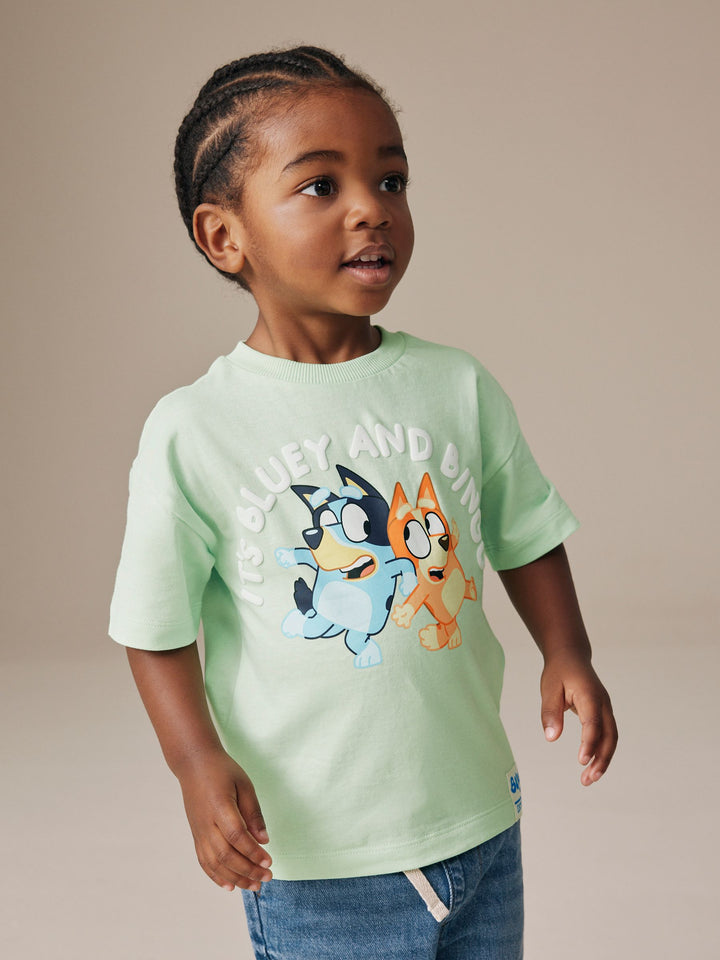 Mint Green Bluey Short Sleeve T-Shirt (12mths-7yrs)