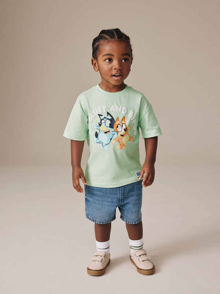 Mint Green Bluey Short Sleeve T-Shirt (12mths-7yrs)