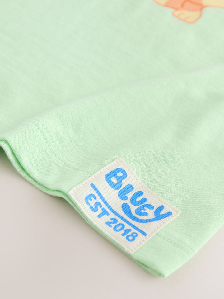 Mint Green Bluey Short Sleeve T-Shirt (12mths-7yrs)