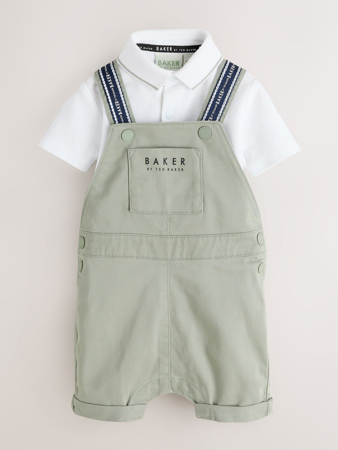 Baker by Ted Baker Dungarees And Polo Shirt Set