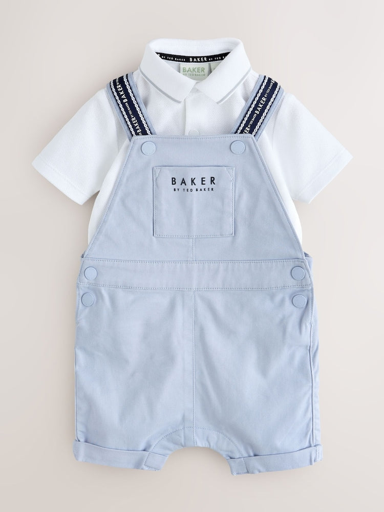 Baker by Ted Baker Dungarees And Polo Shirt Set