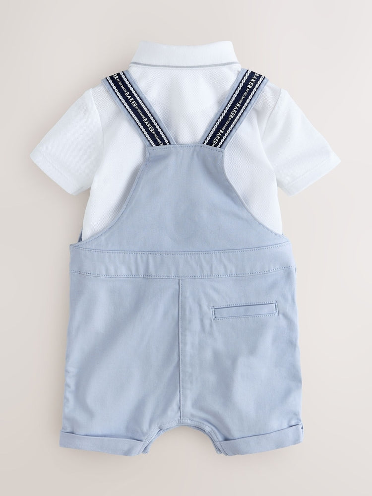 Baker by Ted Baker Dungarees And Polo Shirt Set