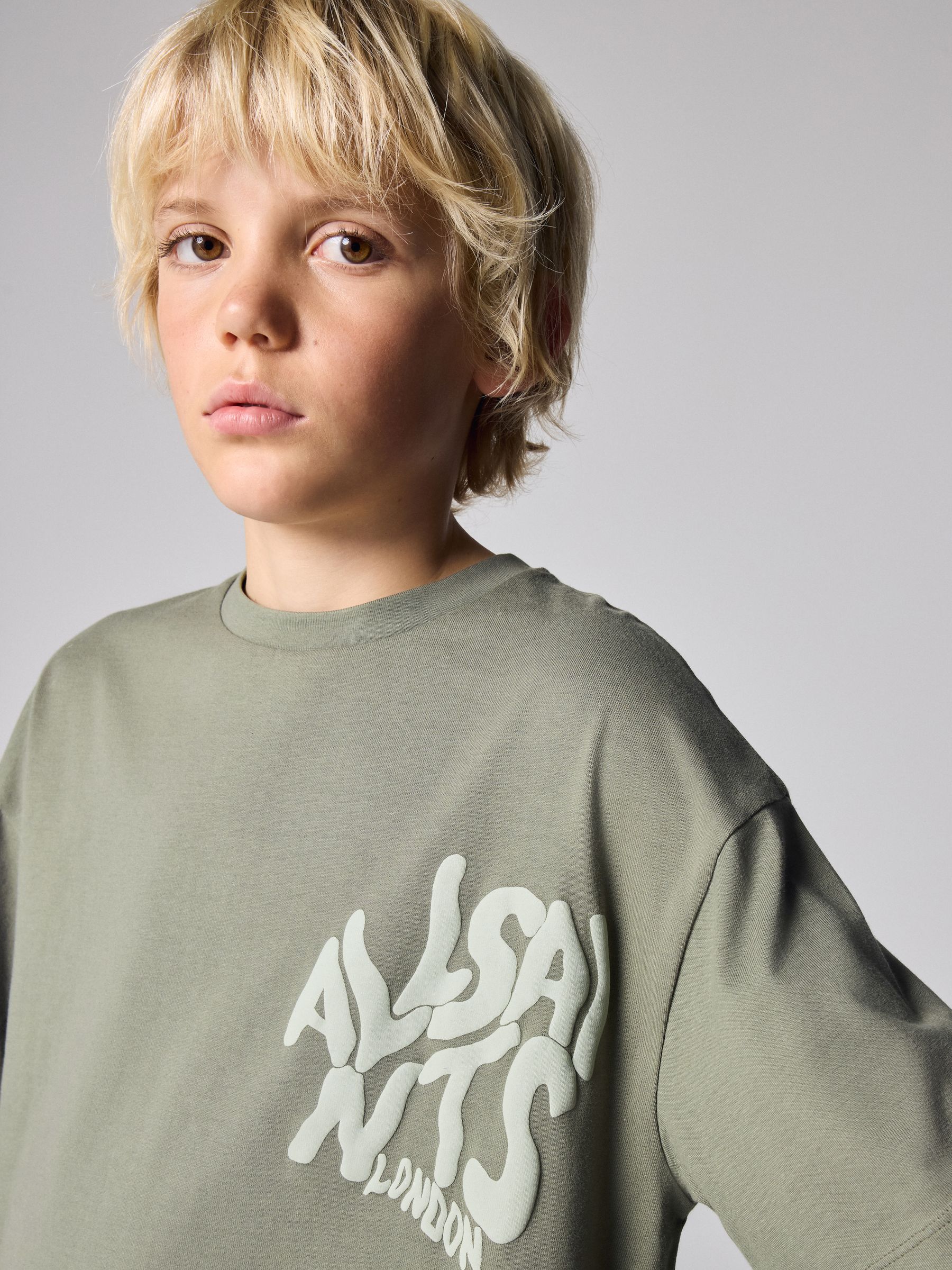 smALLSAINTS Khaki Green Orlando T-Shirt and Sweat Shorts Set