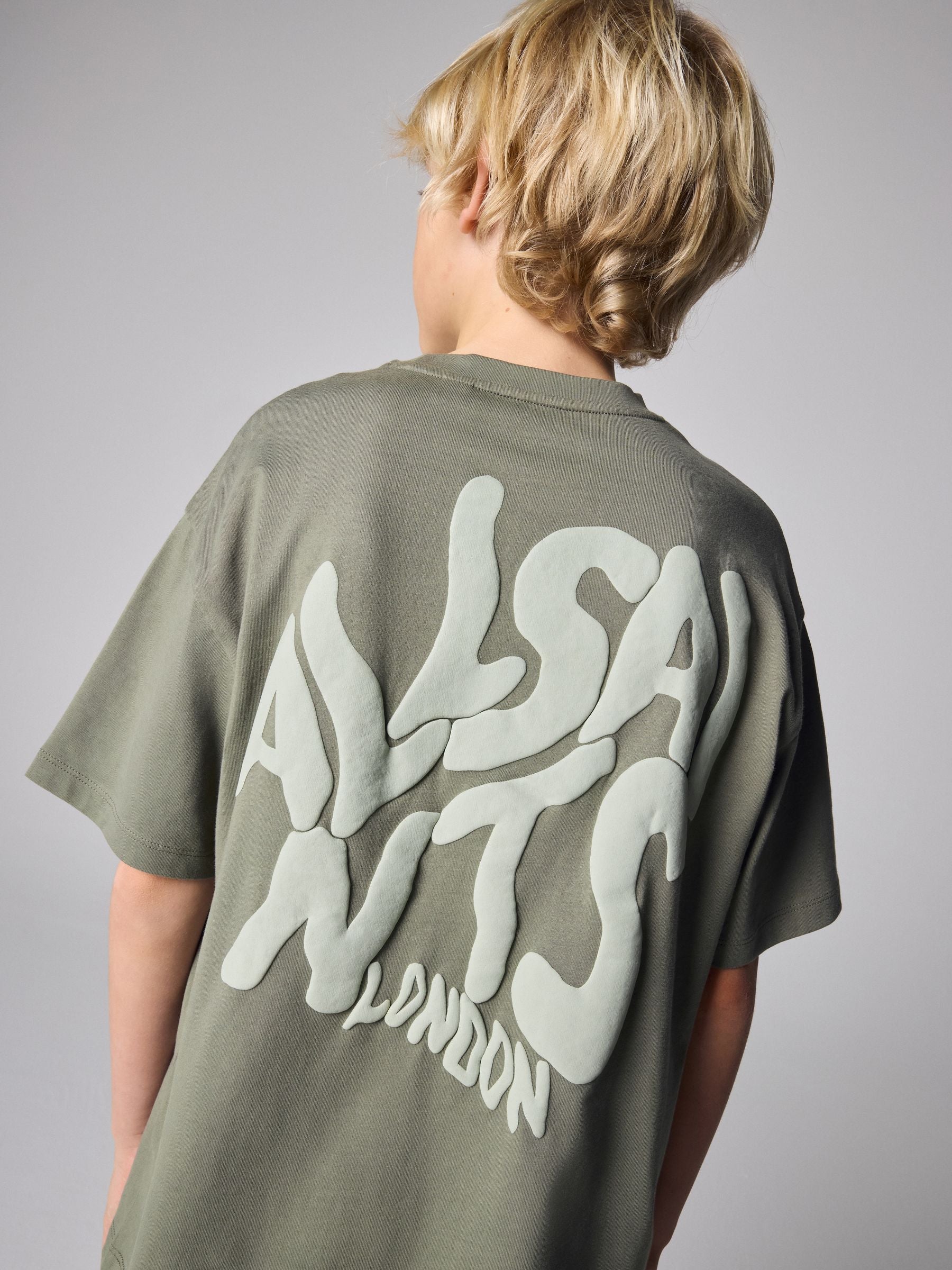 smALLSAINTS Khaki Green Orlando T-Shirt and Sweat Shorts Set