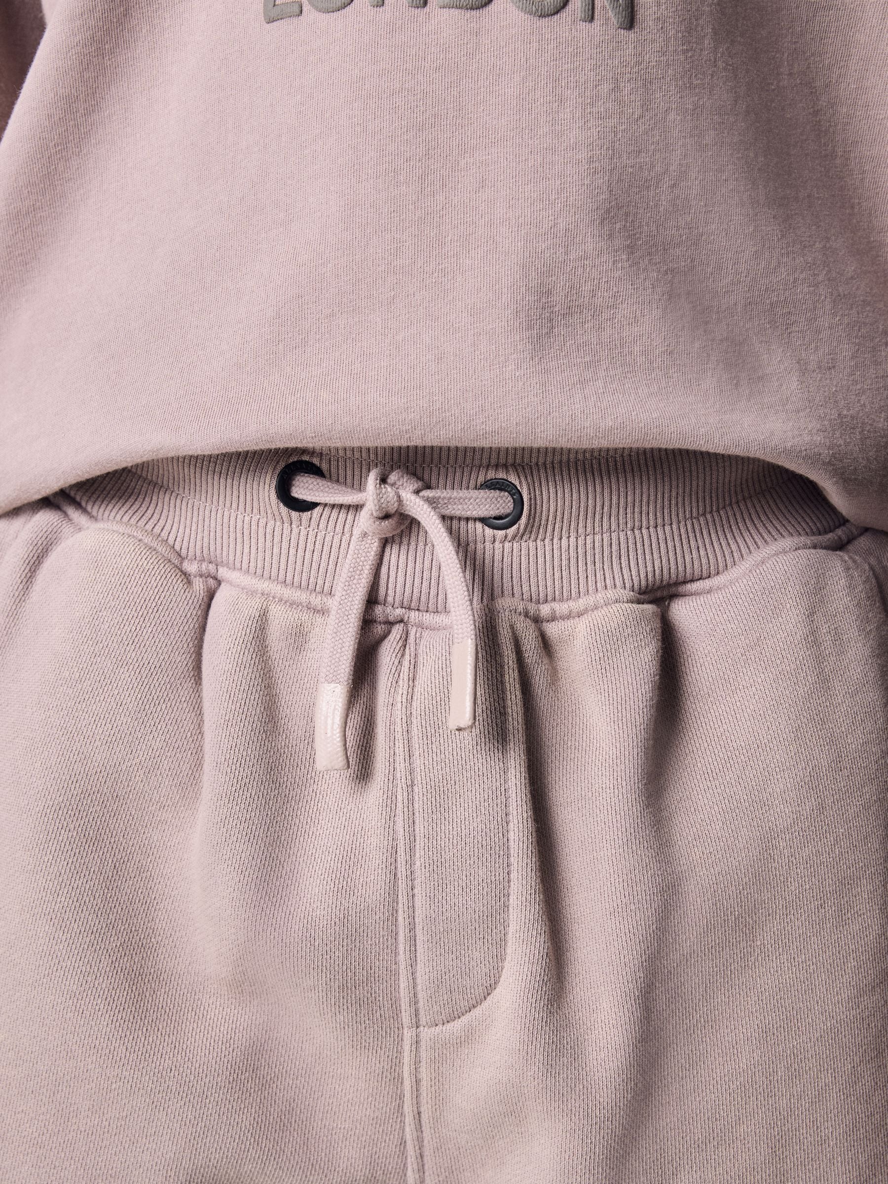 smALLSAINTS Washed Pink Biggy Oversized T-Shirt and Sweat Shorts Set