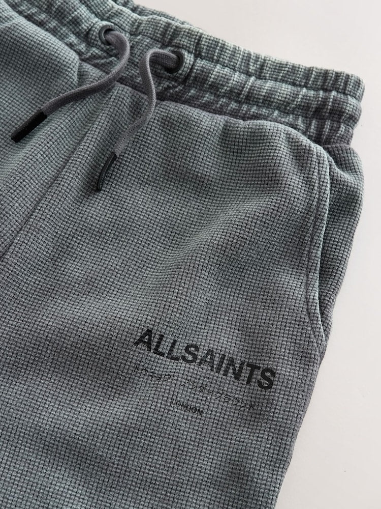 smALLSAINTS Washed Black Underground Waffle Polo Shirt and Short Set