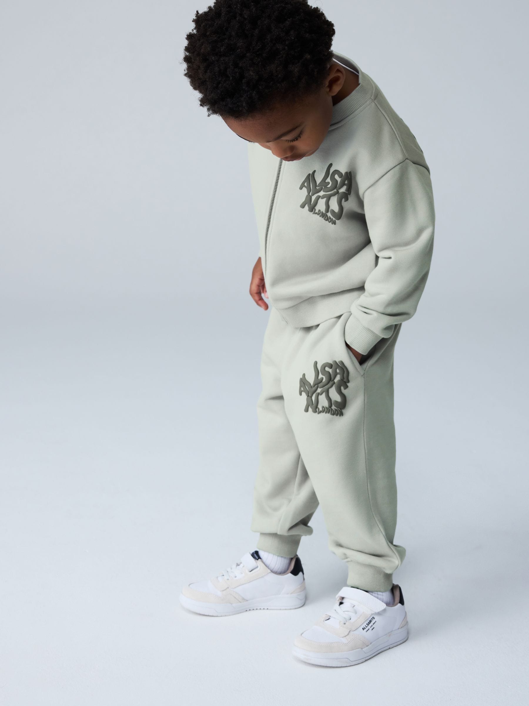 smALLSAINTS Mint Green Orlando Oversized Bomber Jacket and Joggers Younger Set