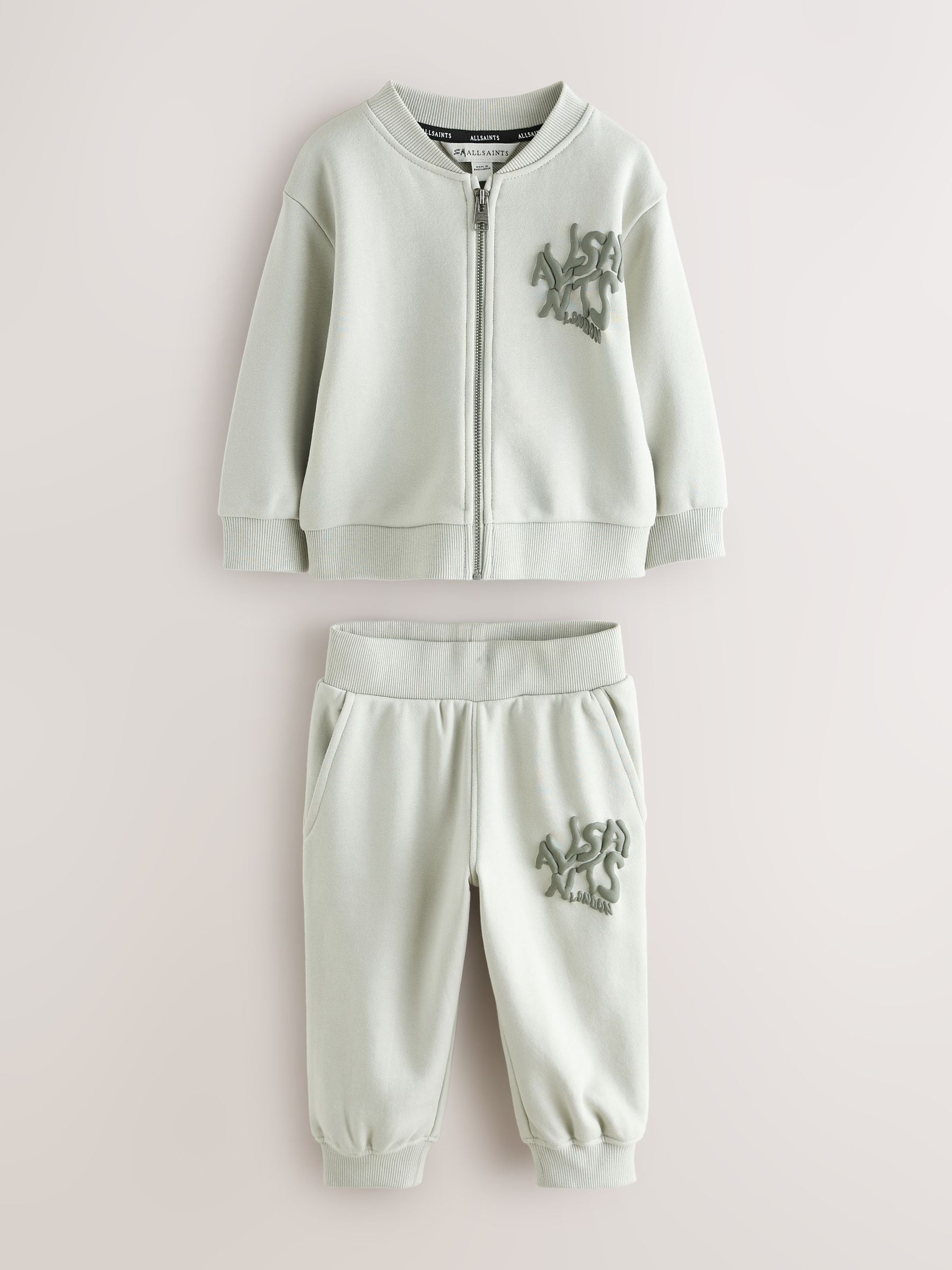 smALLSAINTS Mint Green Orlando Oversized Bomber Jacket and Joggers Younger Set