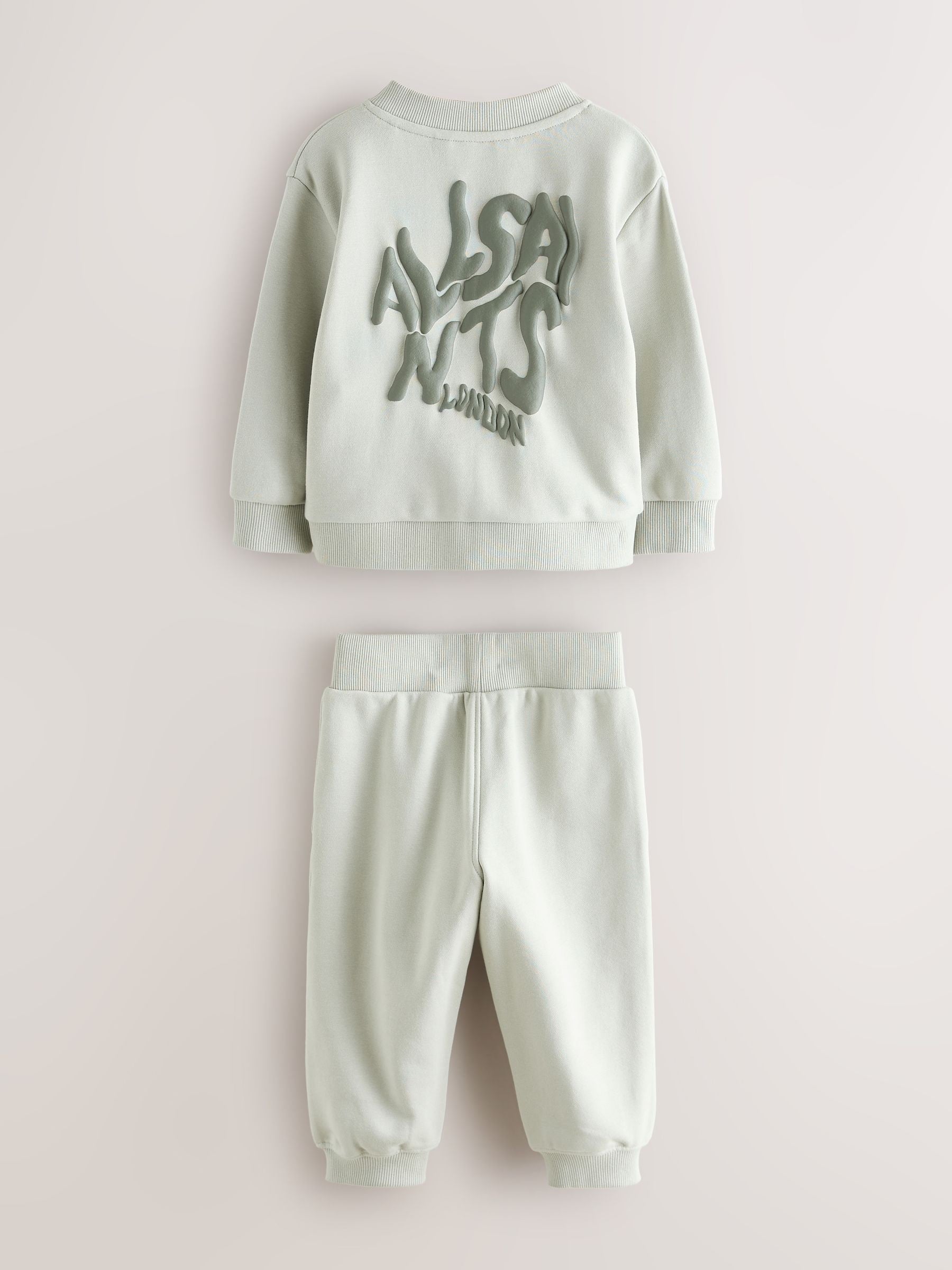 smALLSAINTS Mint Green Orlando Oversized Bomber Jacket and Joggers Younger Set
