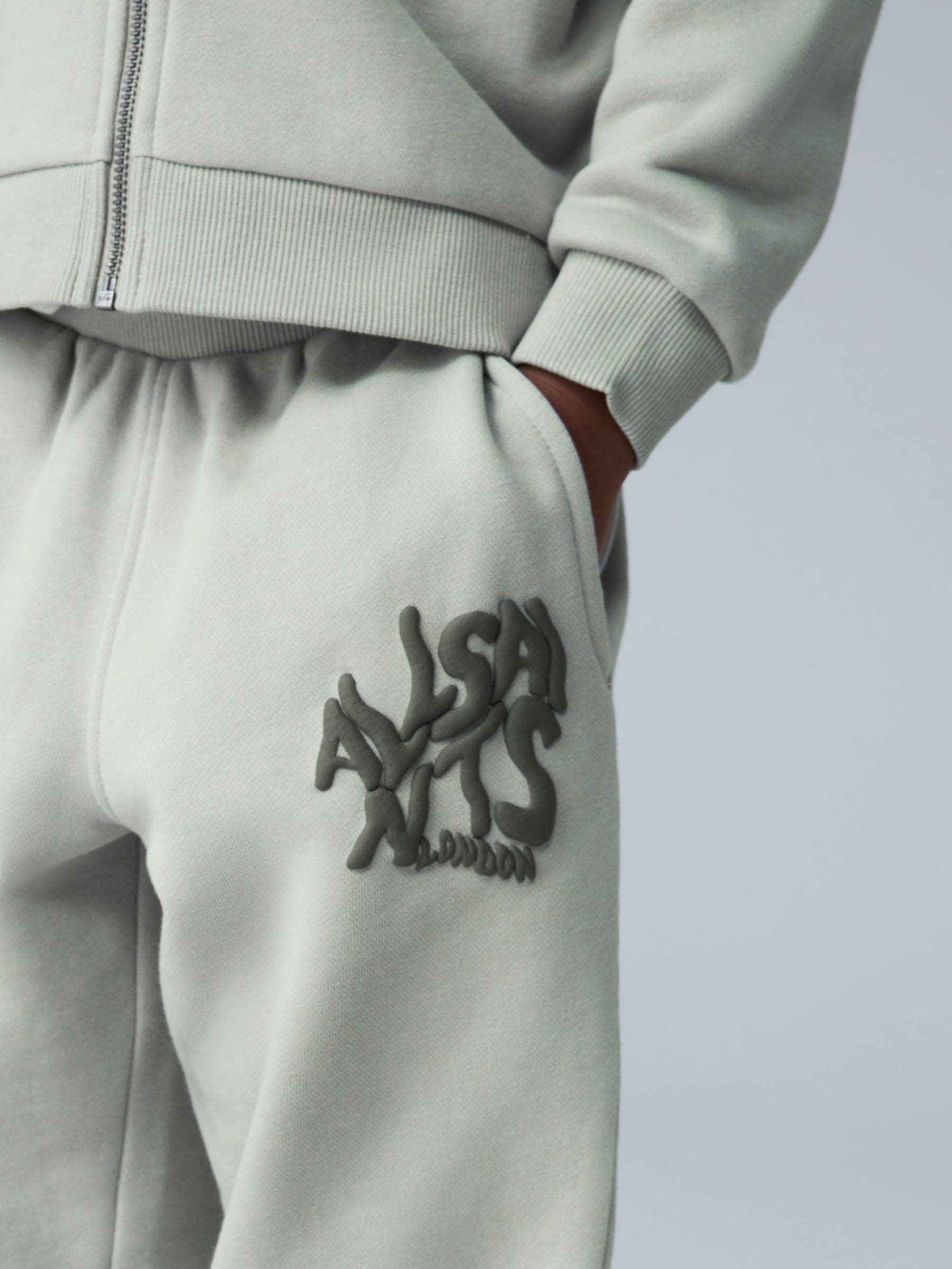 smALLSAINTS Mint Green Orlando Oversized Bomber Jacket and Joggers Younger Set