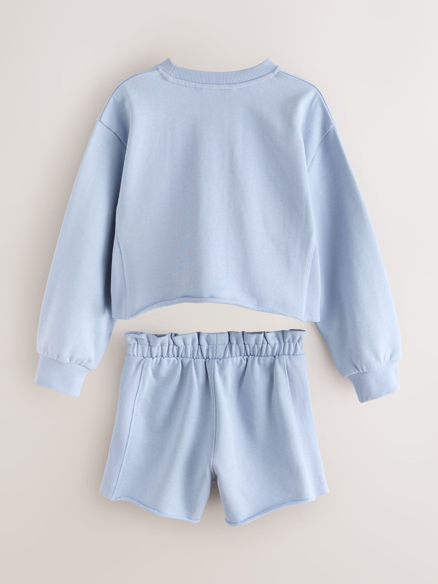 smALLSAINTS Blue Biggy Sweatshirt and Sweat Shorts Set