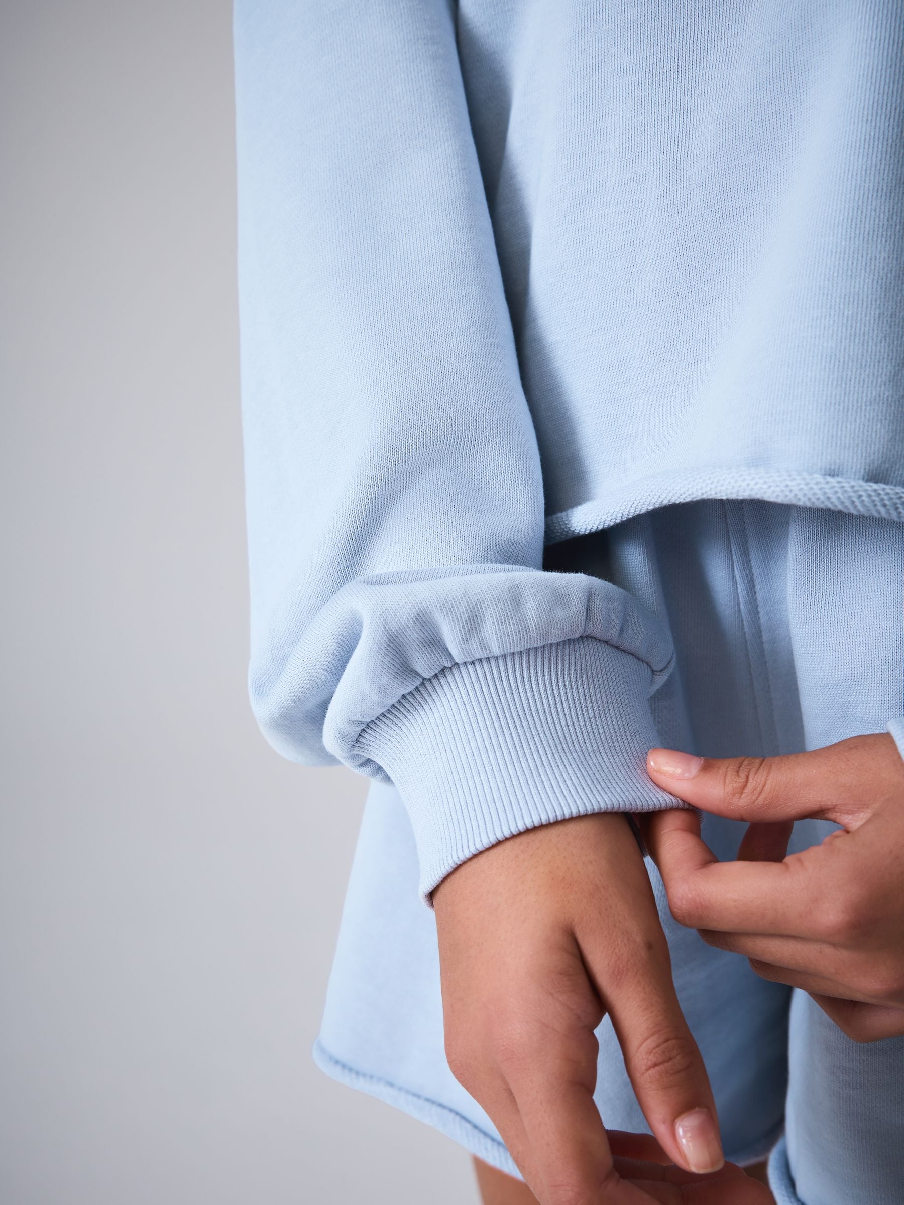 smALLSAINTS Blue Biggy Sweatshirt and Sweat Shorts Set