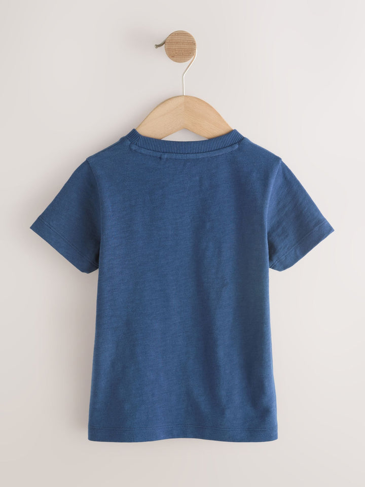 Blue Safari Short Sleeve Graphic T-Shirts 3 Pack (3mths-7yrs)
