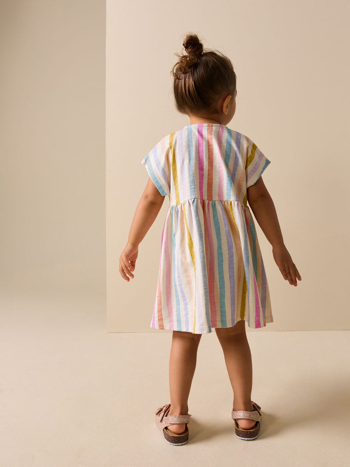 Rainbow Stripe Jersey Dress (3mths-7yrs)
